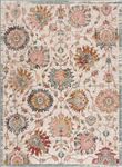 BoutiqueRugs Twilight Boho Vintage Colorful Area Rug - Farmhouse Traditional Floral Rug for Living Room, Bedroom - Cream, Green, Sage, Red, Gray, Taupe, Dusty Pink - 7'10" x 10'2" (8x10)