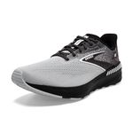 Brooks Men’s Launch GTS 10 Supportive Running Shoe, Black/Blackened Pearl/White, 11