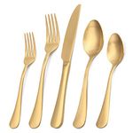 Dishwasher Safe Gold Flatware