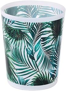 Tropical Waste Basket – 4.5L Decorative Plastic Trash Can for Home and Office