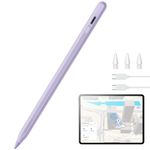 ESR Geo Digital iPad Pencil Findmy Compatible with Apple iPad 2018-2025,with Easy Shortcuts for Apple iPad A16/10/9/8 & Air 13/11 & Pro 12.9/13/11 & Mini 7/6/5,Purple(No Wireless Charging)