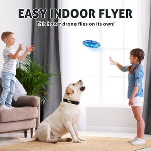 Kids Mini UFO Drone with LED Lights – Hand Operated Flying Toy