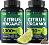 (2 PACK) Citrus Bergamot Extract 1000mg - Citrus Bergamot Supplement for Circulatory Health, Immunity, and Graceful Aging - 2x the potency of Citrus Bergamot 500mg - 240 Vegan Citrus Bergamot Capsules