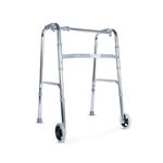 Everactiv Standard Walker with wheels | Foldable, adjustable height, lightweight and sturdy frame, offering full support for elderly with Weight Bearing Capacity of 120 kg