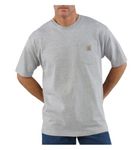 Carhartt Men's Workwear Pocket Short Sleeve T-Shirt Original Fit K87,Heather Grey,Medium