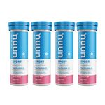 Nuun Sport: Electrolyte Drink Tablets, Box of 4 Tubes (40 servings), Citrus Fruit, Electrolyte Hydration Supplement