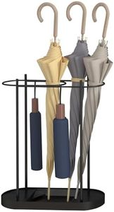 lukar Metal Umbrella Holder,Umbrella Stand Indoor Entryway,Umbrella Organizer with a Removable Drip Tray,Free Standing Umbrella Rack Organizer for Home Office Patio Decor