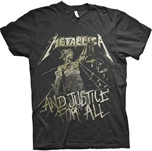 Metallica 'Justice Vintage' (Black) T-Shirt - Black - X-Large