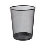 VeleSolv (Pack Of 1 Metal Mesh Dustbin For Office Use & Home/Multipurpose (Large, Black), Open-Top