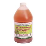 Apple Cider Vinegar Organic Unfiltered- Unpasteurized, 5% Acetic Acid, Non-GMO 1.9 Liter, 64 US fl oz, by Mother Earth Vinegar