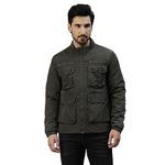 Royal Enfield Men's A-Line Coat (JKA230005_Olive