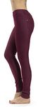 Prolific Health Women's Jean Look Jeggings Tights Slimming Many Colors Spandex Leggings Pants S-XXXL (Small, Burgundy)