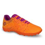 Nivia Rabona 2.0 Turf Football Shoes for Mens | Rubber Stud with PVC Synthetic Leather | Soft Cushion die Cut N R eva Sockliner | Light Weight die Cut Insole (Neon Citrus/Festival Fuchsia) UK-10