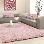 Asian Carpet Indian Microfiber Premium Modern Design Carpet Rug for Home & Office Floor Runner Drawing Room Hall Rugs 2 x 3 Feet Size Blush Pink