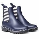 Toni Pons Women's rain Boot - Corbin - Ecru-Navy, 42 EU - 9 UK