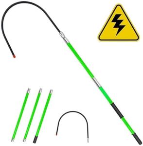 10.8 Feet Rescue Hook, High Voltage Insulated Rescue Hook high Voltage Telescopic 10kv35kv, Fire Electrician Anti-electrocution Rescue Hook 380V, Rescue Hook,18 inch Opening (Green10.8 Feet)