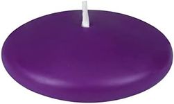 Zest Candle 12-Piece Floating Candles, 3-Inch, Purple