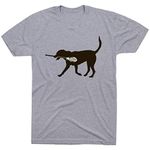 Max The LAX Dog T-Shirt | Lax Tees by ChalkTalk SPORTS | Sport Gray | Adult Medium