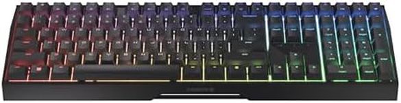Cherry MX 3.0S Wireless, Mechanical Gaming Keyboard, Bluetooth, 2.4 GHz & Wired Mode, RGB Lighting, Aluminum Housing, Rechargeable, MX2A Blue Switches, Black