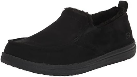 Skechers Men's MELSON Willmore Slipper, Black Microfiber, 10 UK