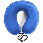 Travelrest - Therapeutic Memory Foam Neck Pillow with Washable Micro-fiber Cover. Molds perfectly to your neck and head. (Direct from Manufacturer) 5 Year .