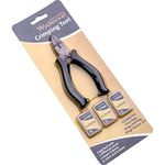 Wychwood Carp Fishing Crimping Tool Pliers With 3 Packs Crimps 0.6Mm 0.7Mm 0.9Mm