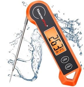 ThermoPro TP19H Digital Meat Thermometer for Cooking with Ambidextrous Backlit, Waterproof Meat Thermometer Probe for Kitchen Food Temperature BBQ Grill Smoker Oil Fry Candy Instant Read Thermometer