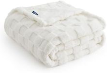 Bedsure White Throw Blanket for Cou