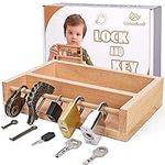 Woodtoe Montessori Lock and Key Toy