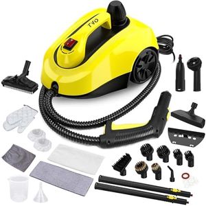 TVD Steam Cleaner, Heavy Duty Canister Steamer with 28 Accessories, Steam Mop with 5M Extra-Long Power Cord for Home Floor Cleaning, Grout, Wallpaper Removal, Upholstery, Car Detailing