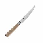 Shun Classic Blonde Steak Knife, 4.75 inch VG-MAX Steel Blade, Ebony Pakkawood Full Tang Handle, Handcrafted in Japan