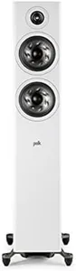 Polk Audio Reserve Series R600 Tower Speaker, 1" Pinnacle Ring Tweeter & Dual 6.5" Turbine Cone Woofers, Hi-Res Certified, Dolby Atmos & IMAX Enhanced for Dynamic Home Theater Audio, White