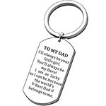 AMZQ Dad Gifts from Daughter - Father Daughter Gifts Keyring,Christmas Gifts for Dad Birthday Gifts Father’s Day Gifts for Dad