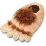 Geebuzz Mens Hobbit Slippers Novelty Monster Adventure Slippers Warm Winter Bigfeet Indoor House Shoes (Mens)