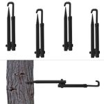 RMERVE 4 Pack 13 Inches Tree Stand Bow Hanger Bow Hooks for Hunting Folding Bow Holder Archery Shooting Gear Accessories Outdoors Sports Supplies