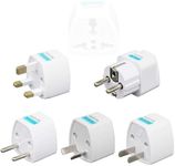 European USA Travel Adapter Plug Set – Pack of 5 Universal AU to Europe USA Outlet Adapters for All of Europe USA (Type C, E, F, G J, L)