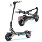 1200W Electric Scooter for Adults, 35 MPH, 35-Mile Range, TripleSafe Stem, 360° Lights, 3-Speed Modes, Off-Road 10-Inch Puncture-Proof Tires, UL-Certified Electric Scooter Adults for Campus,City,Beach