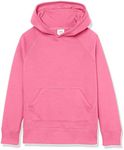 Amazon Essentials Girls' Pullover Hoodie Sweatshirt, Bright Pink, X-Small