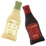 Wine Bottle Catnip Toys for Cats and Kittens Plush Wine Bottle - Funny Cat Toy Moscato and CATbernet - Cat Nip Toy for Wine Drinking Cat Moms and Dads