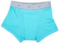 Conni Kids Tackers Sport Washable Pull Up Boxer Pants for Potty Training and Youth Incontinence, Aqua, Size 10-12