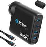 ZYRON 100W USB C Charger, GaN 5 Cha