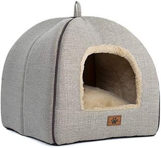 WINDRACING Cat Bed for Indoor Cats - Cat House Tent with Removable Washable Cushioned Pillow, Soft and Self Warming Kitten beds & Furniture, Pet Bed