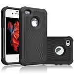 iPhone 5S Case, iPhone SE Case, Tekcoo(TM) [Tmajor Series] [Coal Black] iPhone 5 5S SE 5SE Case Shock Absorbing Hybrid Defender Rugged Cover Skin Shell Hard Plastic Outer & Rubber Silicone Inner