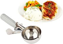 Restaurantware #8 (4 oz) Disher, Scoop, Food Scoop, Ice Cream Scoop, Portion Control - Grey Handle, Stainless Steel, Met Lux - 1ct Box -