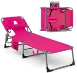 Goplus Tanning Chair, Folding Adjus