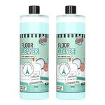 SOVI Floor Cleaner, Vinegar Powered, Stain Remover, Multi-surface Safe, Ants & Flies Repellent, Child Safe, Pet Safe, The French Connection (950 ml Each, Pack of 2)