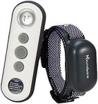 Houndware HW777 Rechargeable Dog Training Collar (1 Dog), Anti Barking Device for Dogs with Remote, Beep, Shock, Vibration, Bark Control & Behavior Aids for Small Medium Large Dogs