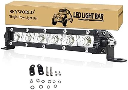 SKYWORLD 7 Inch 18 cm 30 W LED Work Light Bar 12 V 24 V Additional Headlight Car Headlight Waterproof LED Floodlight for 4 x 4 Off-Road SUV UTV ATV Tractor Reversing Light