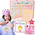 Tickle & Main Princess Potty Training Gift Set with Book, Potty Chart, Star Magnets, and Reward Crown for Toddler Girls