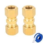 Brass Compression Fitting,1/4-Inch 